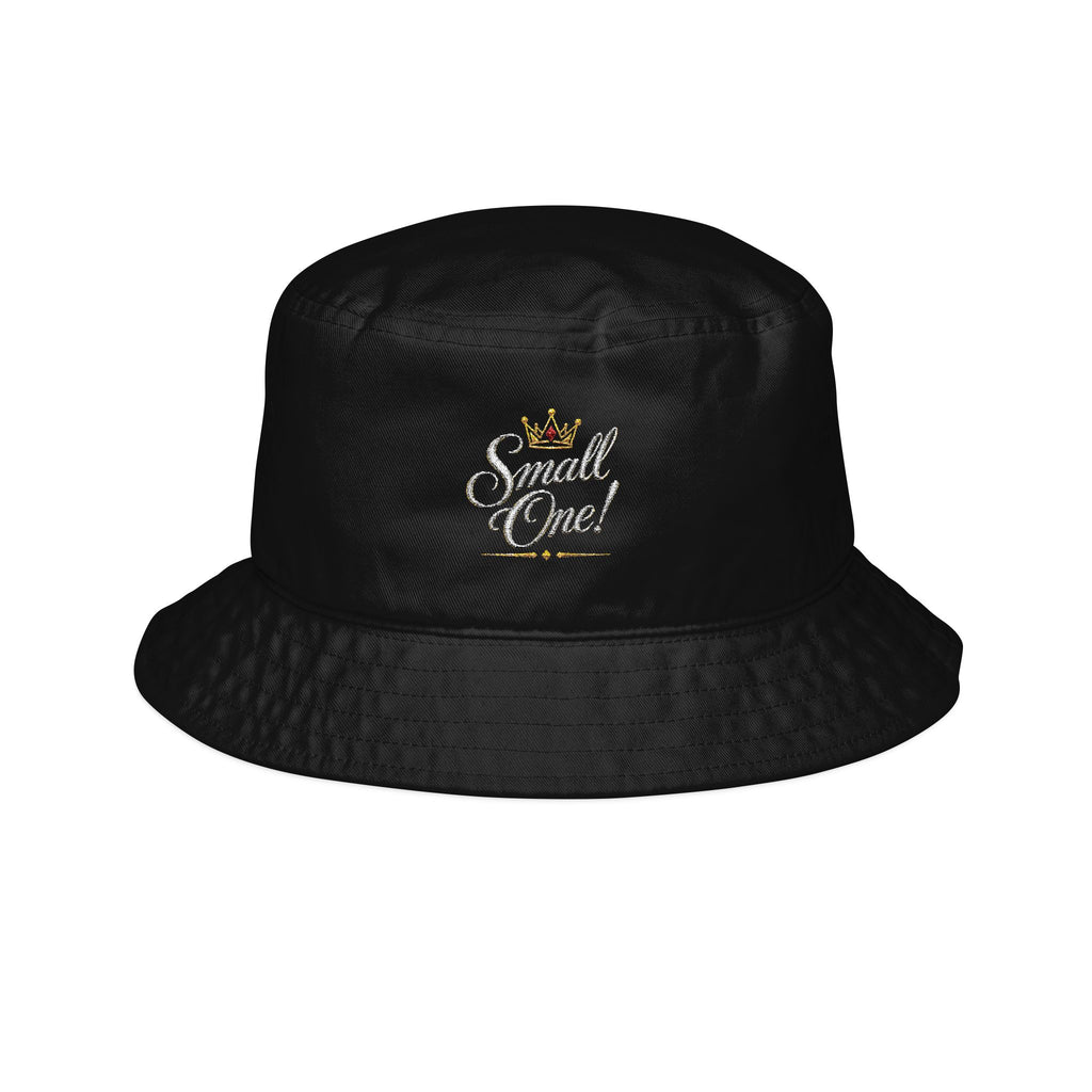'Small One' Crown Embroidered Bucket Hat — Cute Fashion Accessory