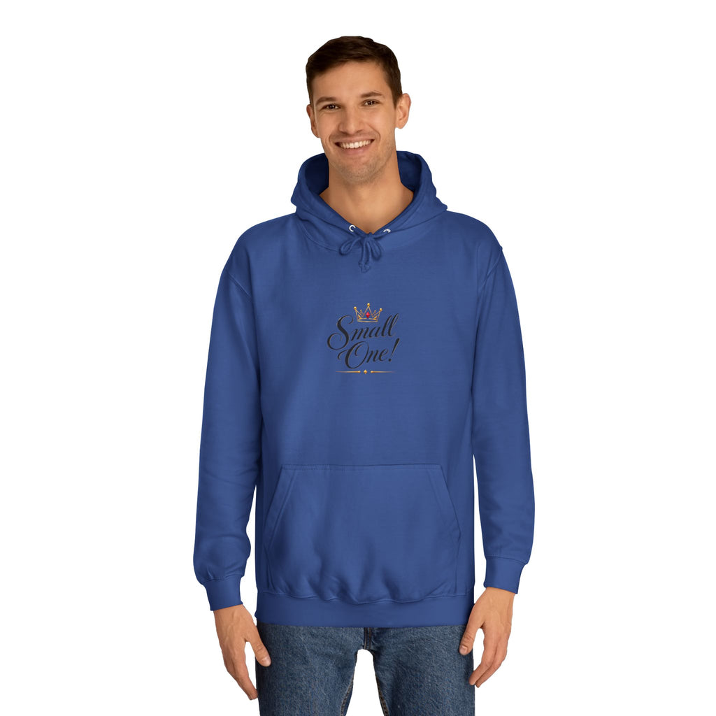 College Hoodie “Small One” Front / “Big One!” Back - Minimal Neon Stars