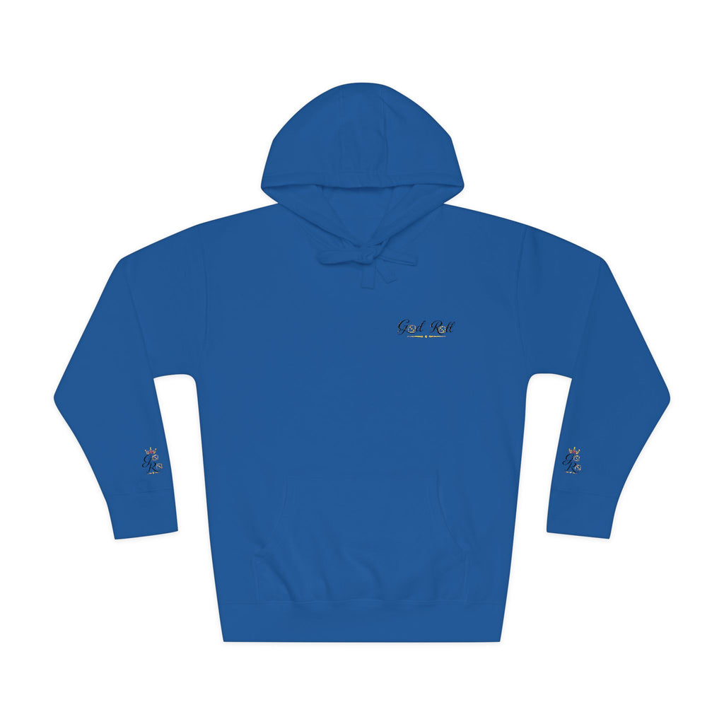 Cozy Script Hoodie — "Get It Right" Minimal Chest & Sleeve Floral Design