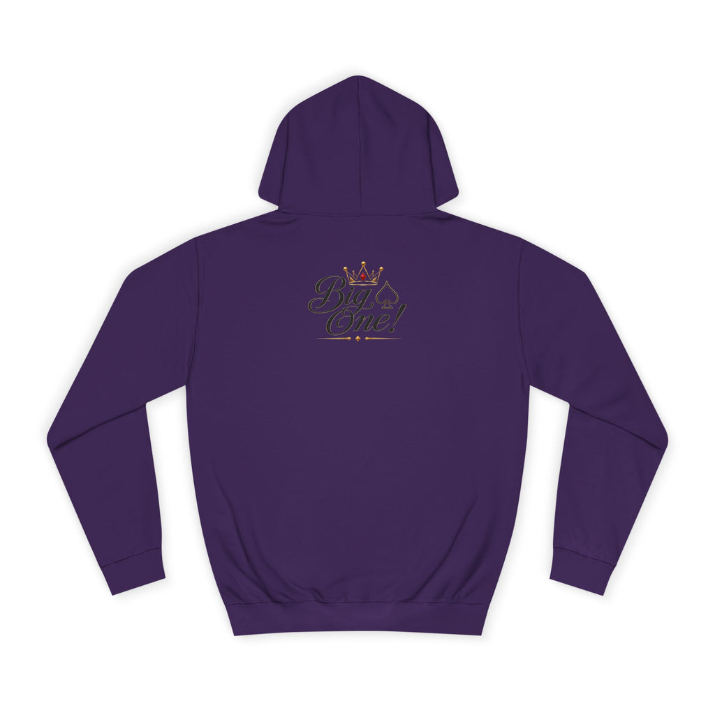 College Hoodie “Small One” Front / “Big One!” Back - Minimal Neon Stars