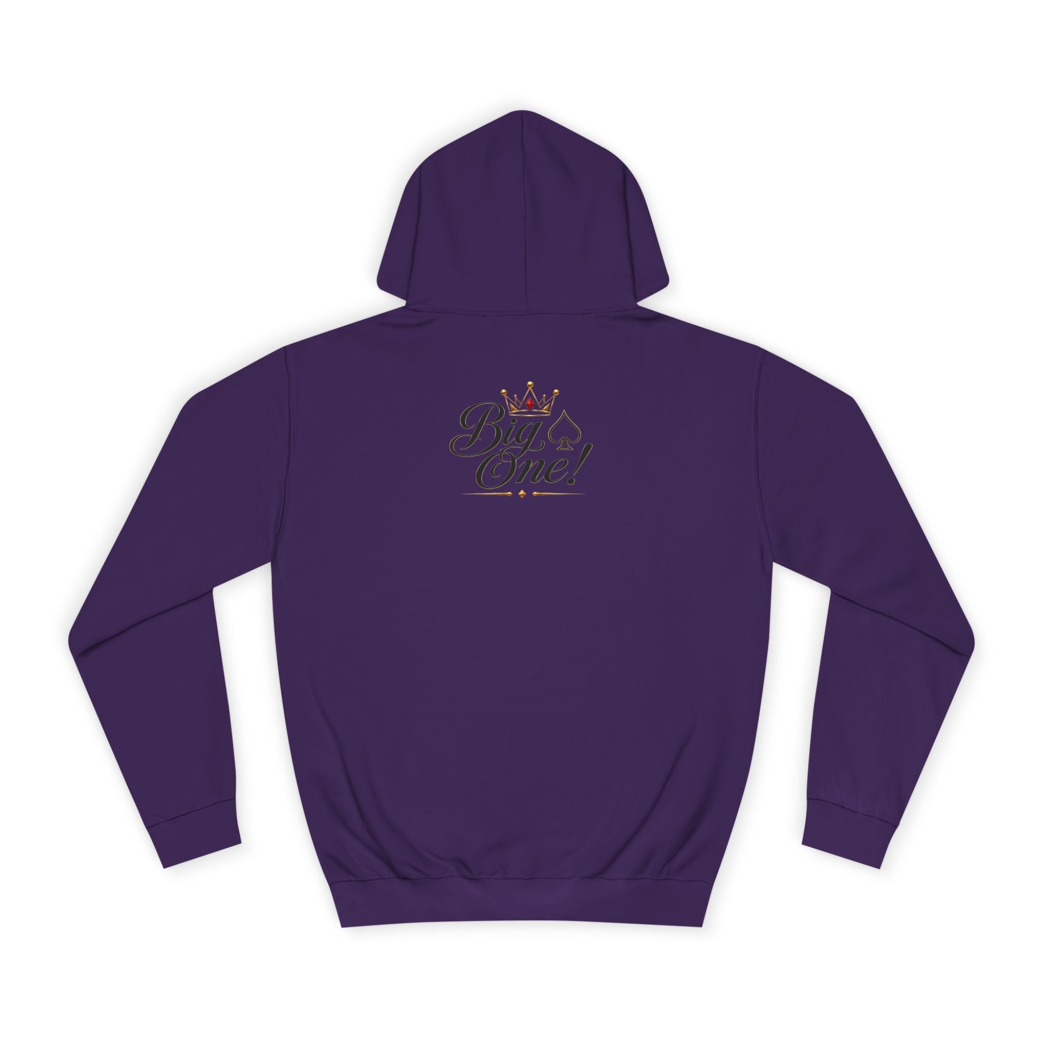College Hoodie “Small One” Front / “Big One!” Back - Minimal Neon Stars