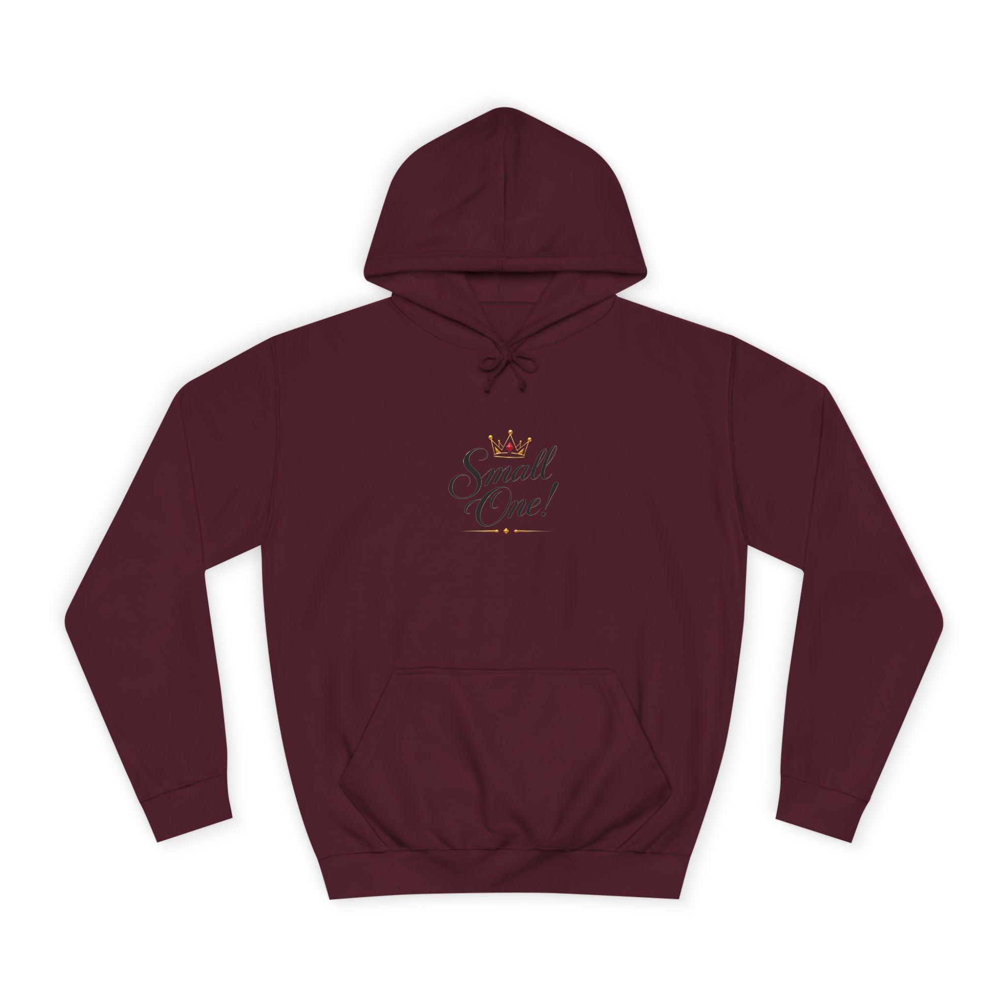 College Hoodie “Small One” Front / “Big One!” Back - Minimal Neon Stars