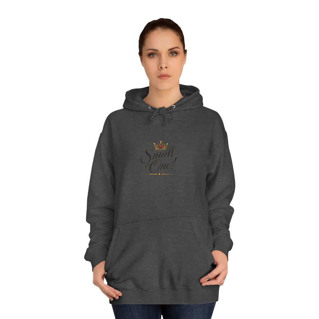 College Hoodie “Small One” Front / “Big One!” Back - Minimal Neon Stars