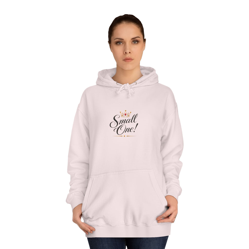 College Hoodie “Small One” Front / “Big One!” Back - Minimal Neon Stars