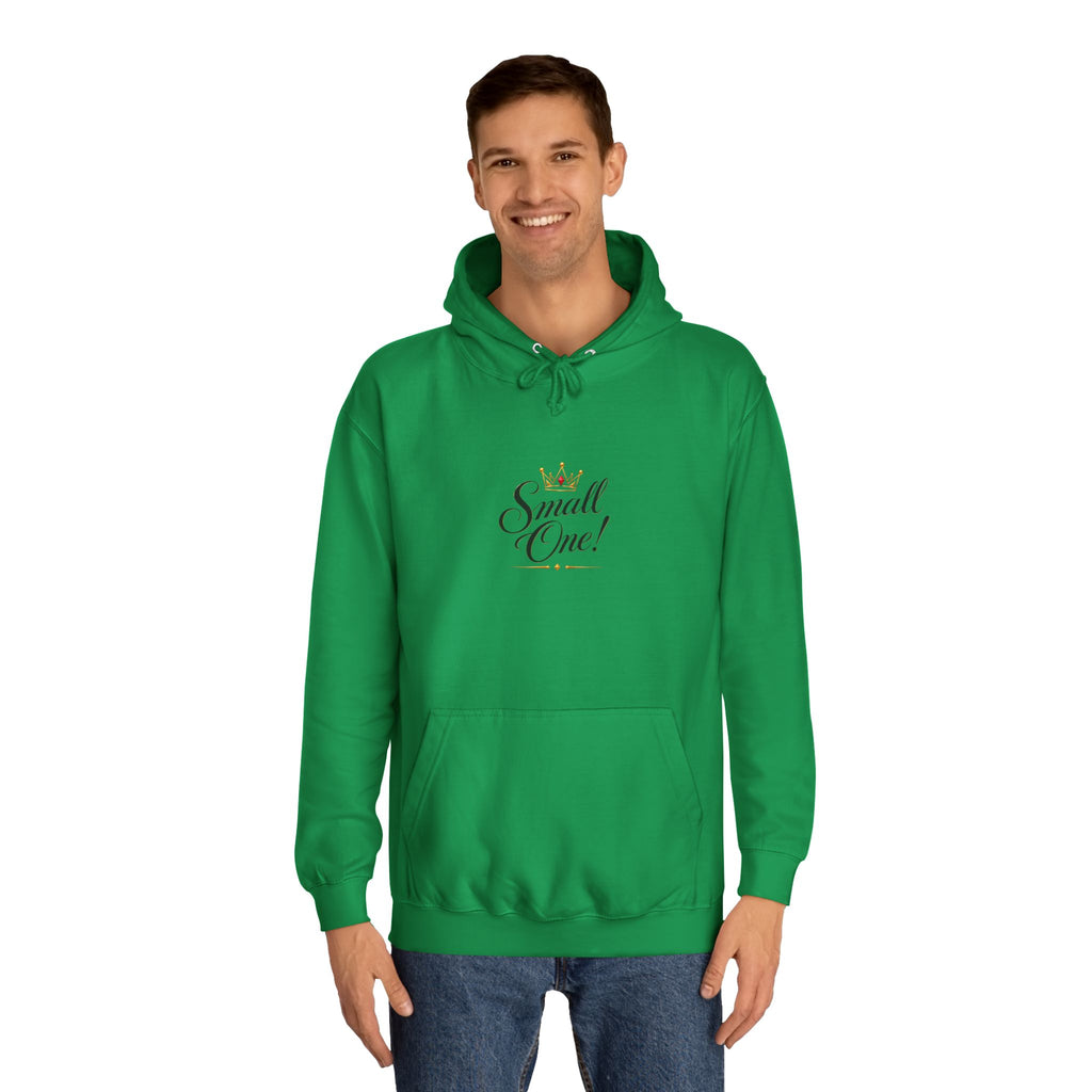 College Hoodie “Small One” Front / “Big One!” Back - Minimal Neon Stars