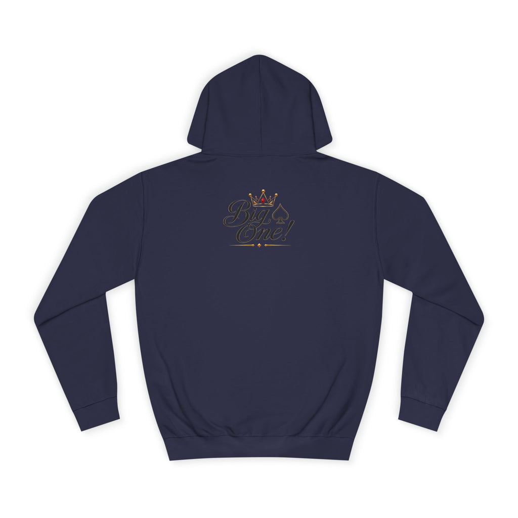 College Hoodie “Small One” Front / “Big One!” Back - Minimal Neon Stars