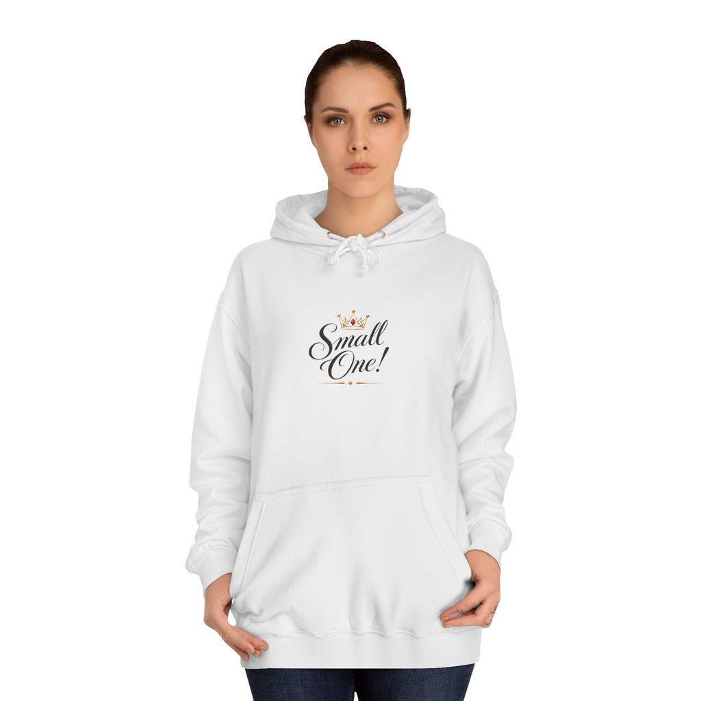 College Hoodie “Small One” Front / “Big One!” Back - Minimal Neon Stars