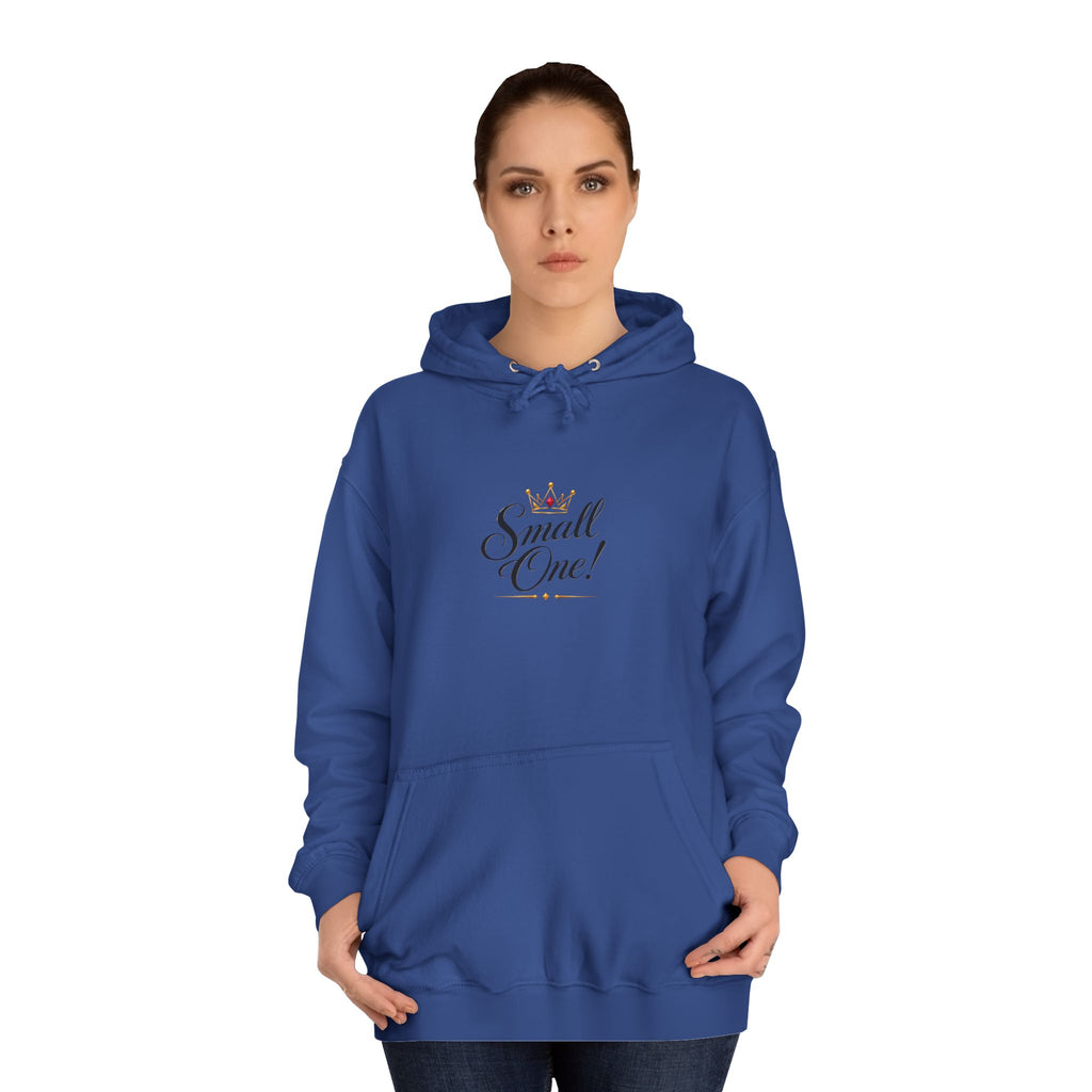 College Hoodie “Small One” Front / “Big One!” Back - Minimal Neon Stars