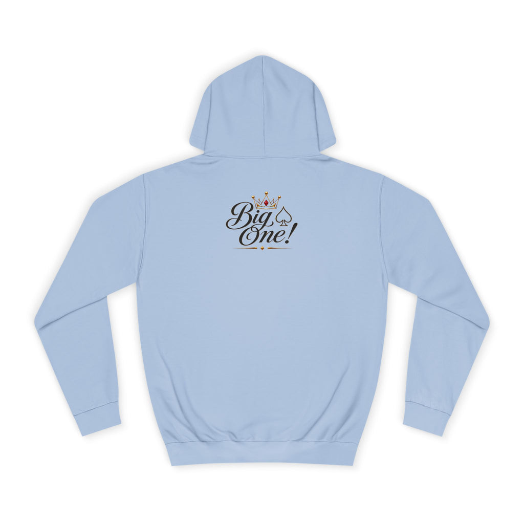 College Hoodie “Small One” Front / “Big One!” Back - Minimal Neon Stars