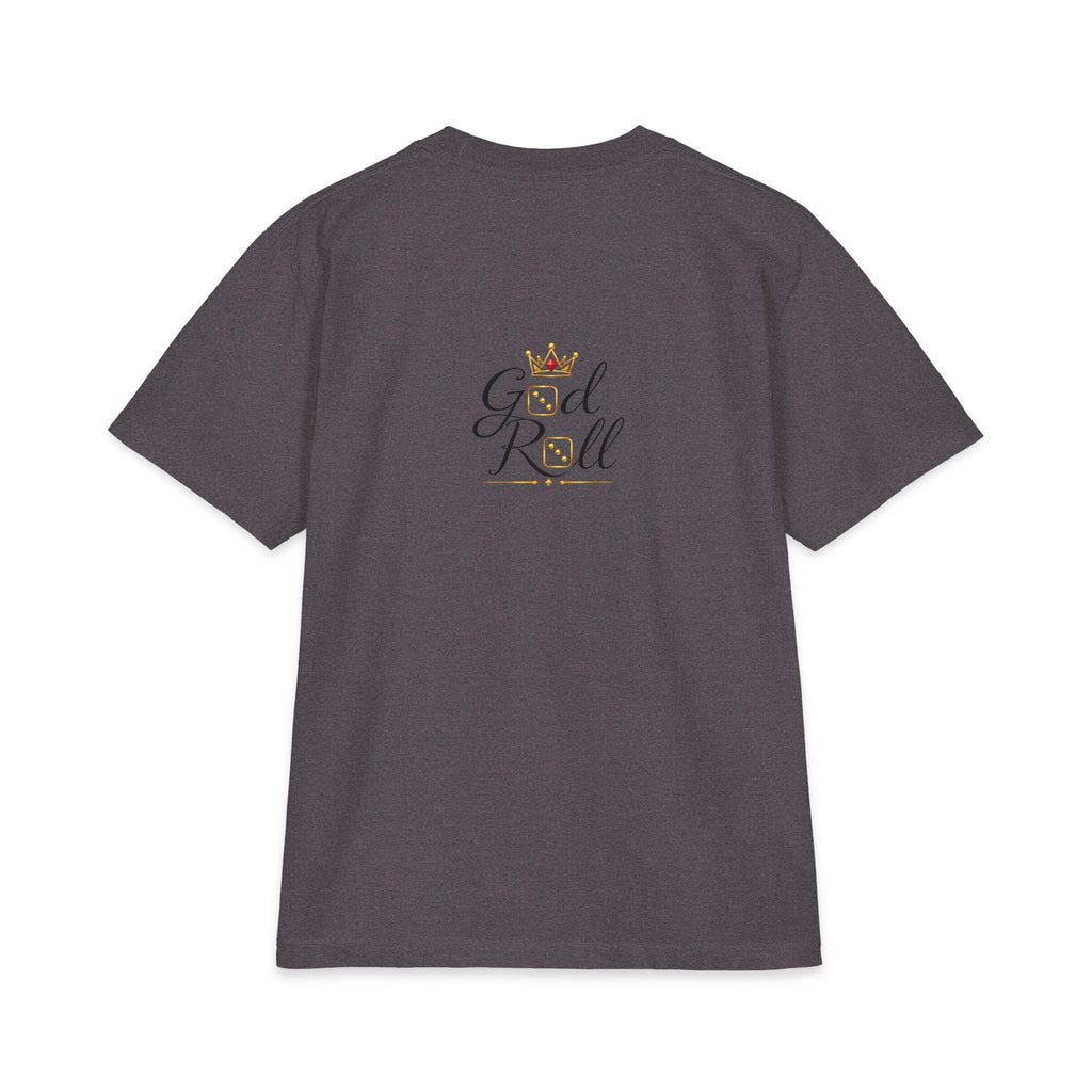 God Roll Crown Graphic T‑Shirt — Elegant Script Logo Tee