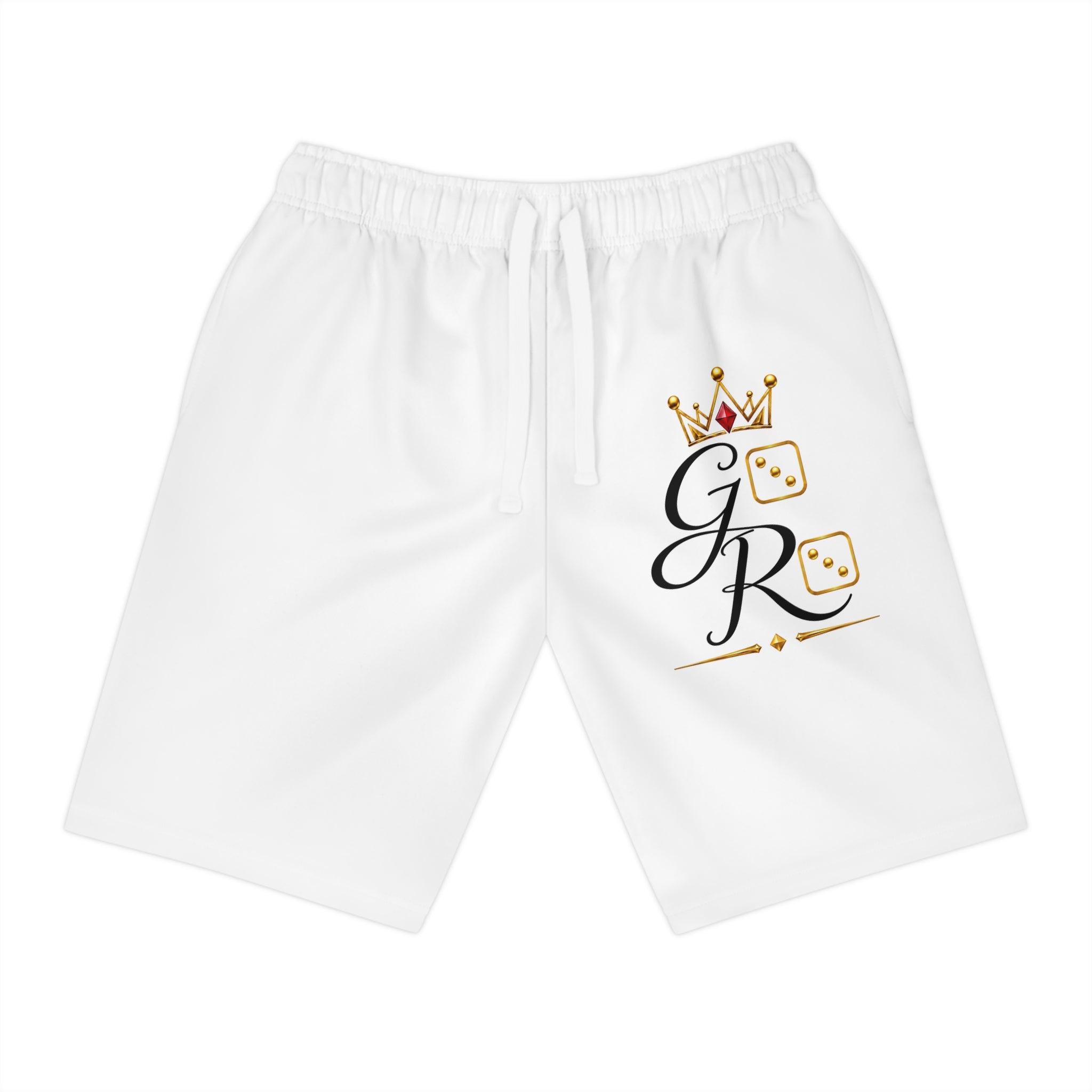 Gold 'GODROLL' Athletic Long Shorts — Stylish Performance Basketball Shorts