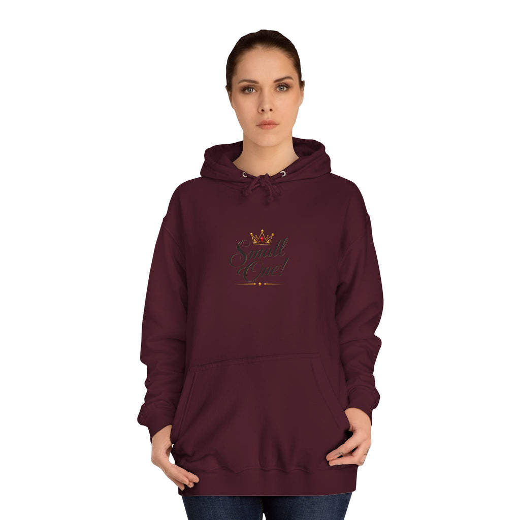 College Hoodie “Small One” Front / “Big One!” Back - Minimal Neon Stars
