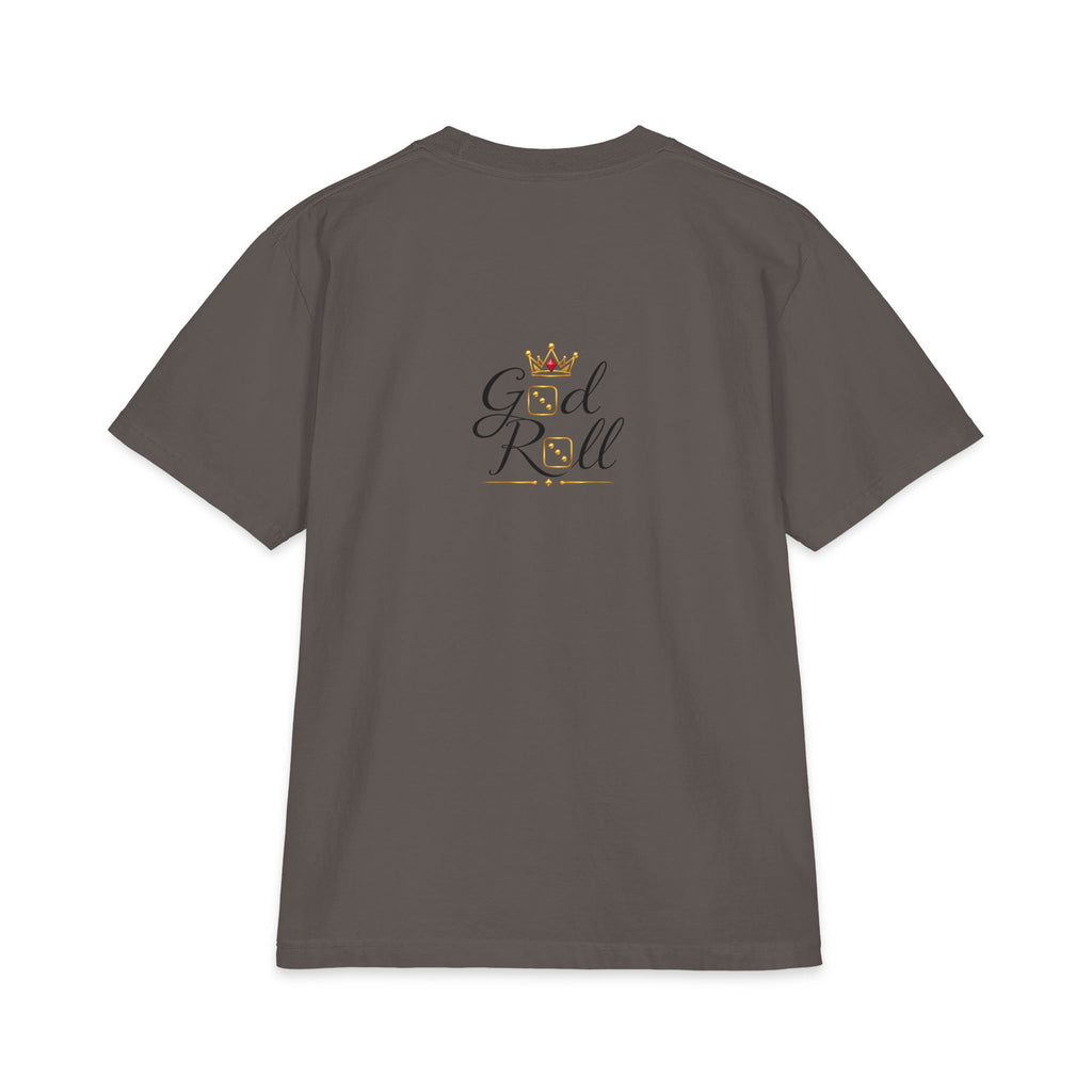 God Roll Crown Graphic T‑Shirt — Elegant Script Logo Tee