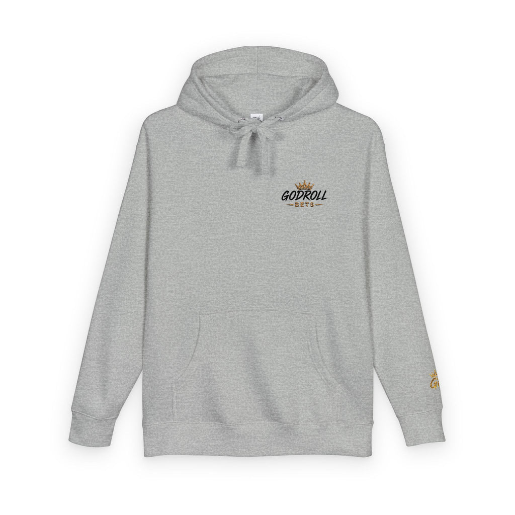 Skateboard 'Go For A Roll' White Fleece Hoodie