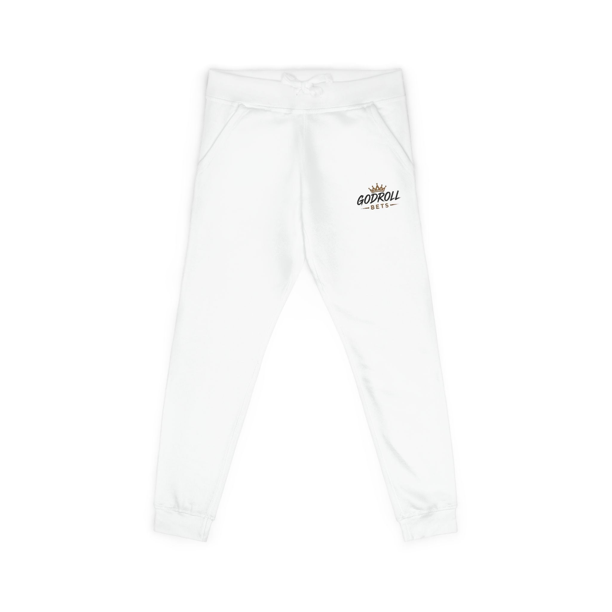 Embroidered 'Goddess Vibes' Fleece Sweatpants — Cozy Casual Joggers