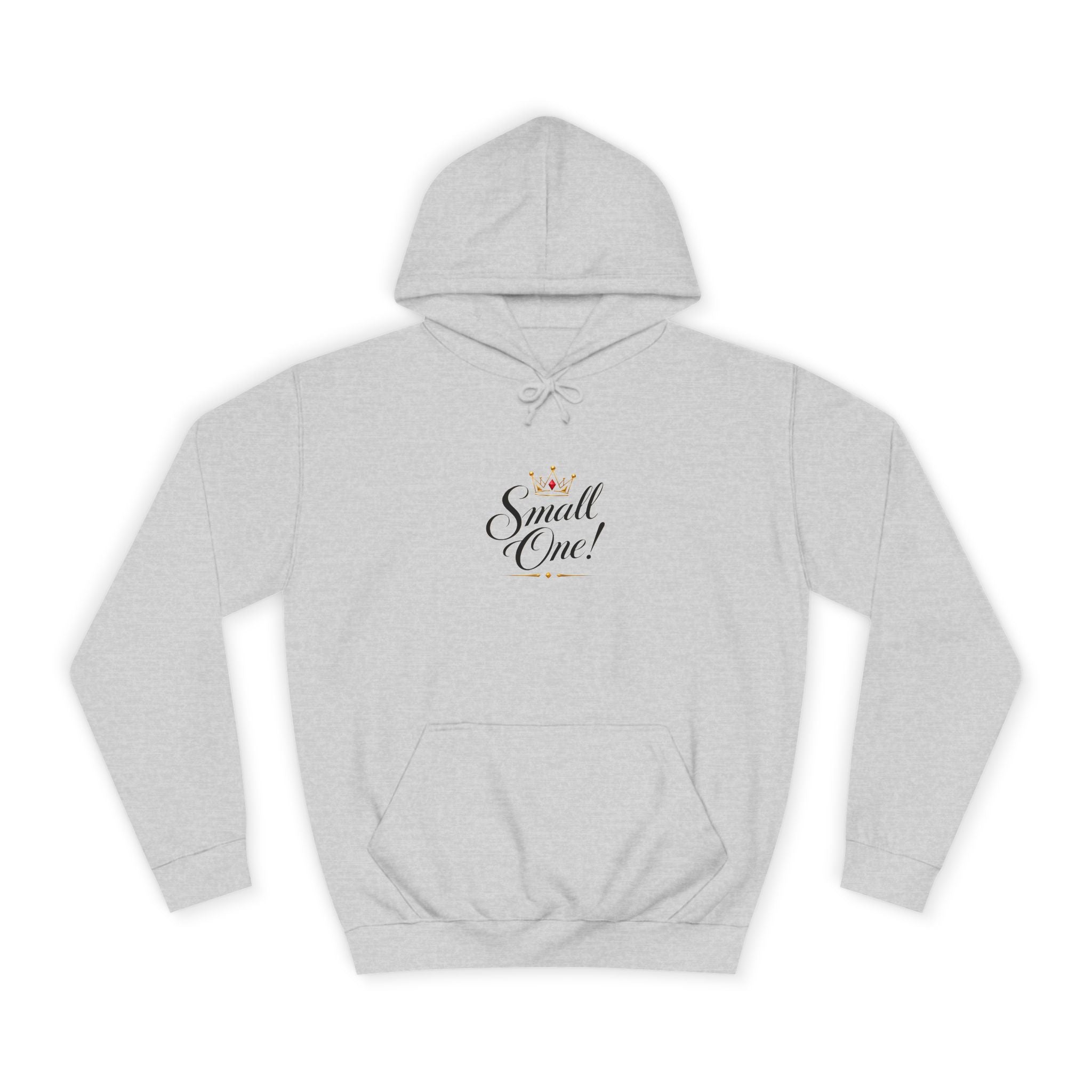 College Hoodie “Small One” Front / “Big One!” Back - Minimal Neon Stars
