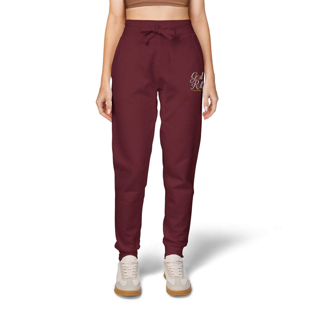 Stylish Cozy Fleece Sweatpants - minimal Accents