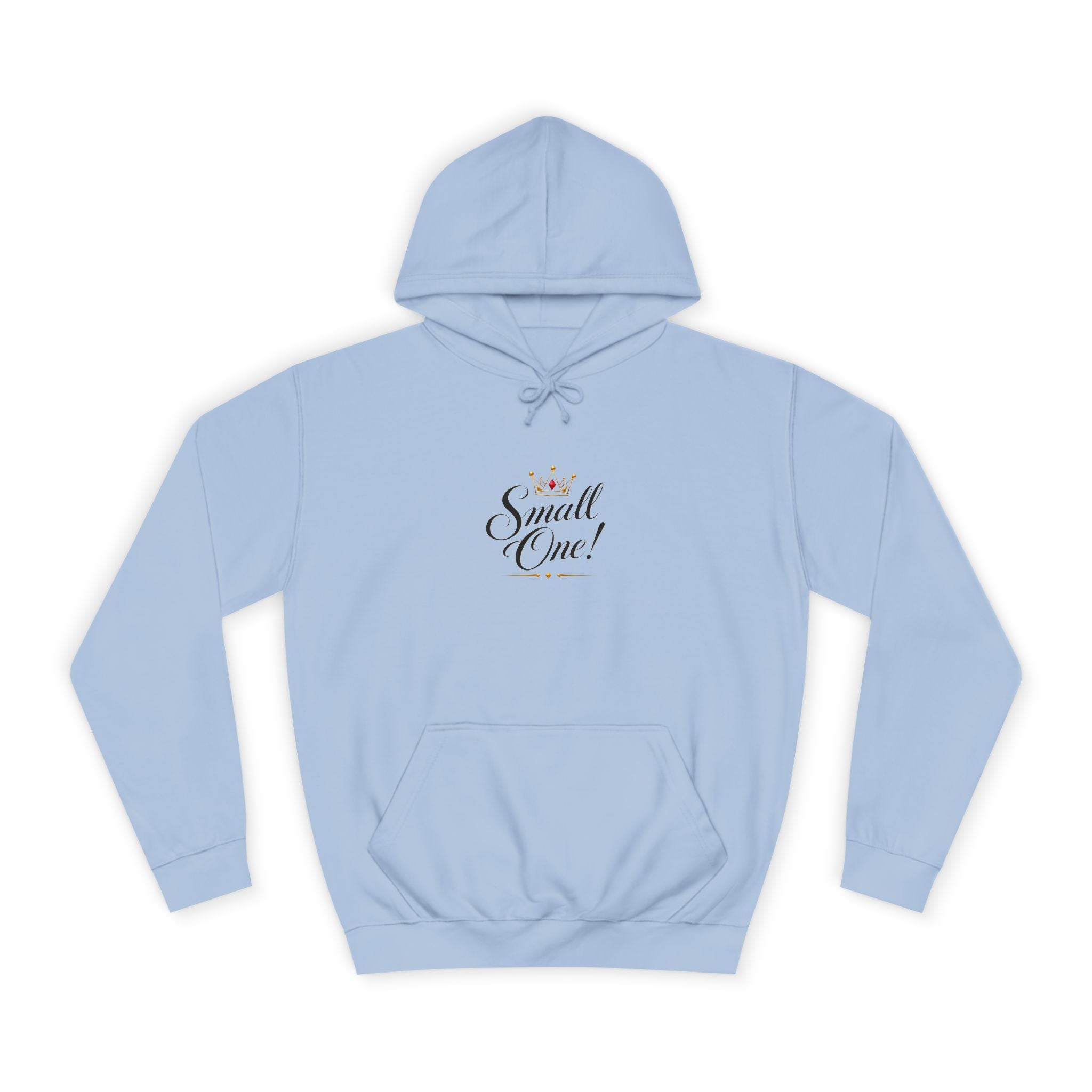 College Hoodie “Small One” Front / “Big One!” Back - Minimal Neon Stars
