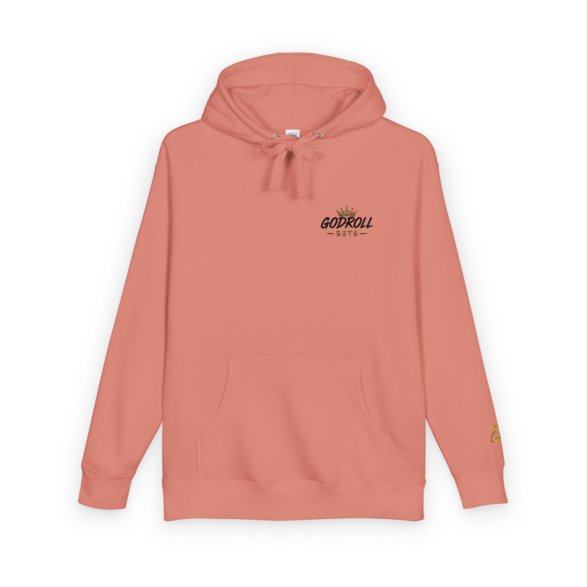 Skateboard 'Go For A Roll' White Fleece Hoodie