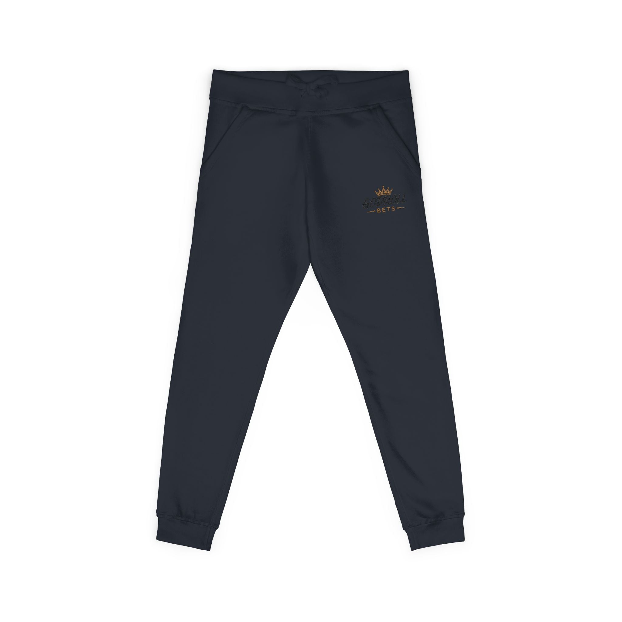 Embroidered 'Goddess Vibes' Fleece Sweatpants — Cozy Casual Joggers