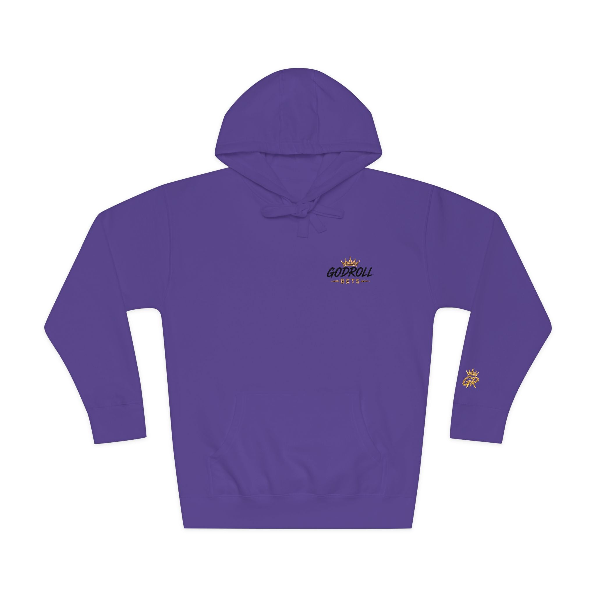 Skateboard 'Go For A Roll' White Fleece Hoodie