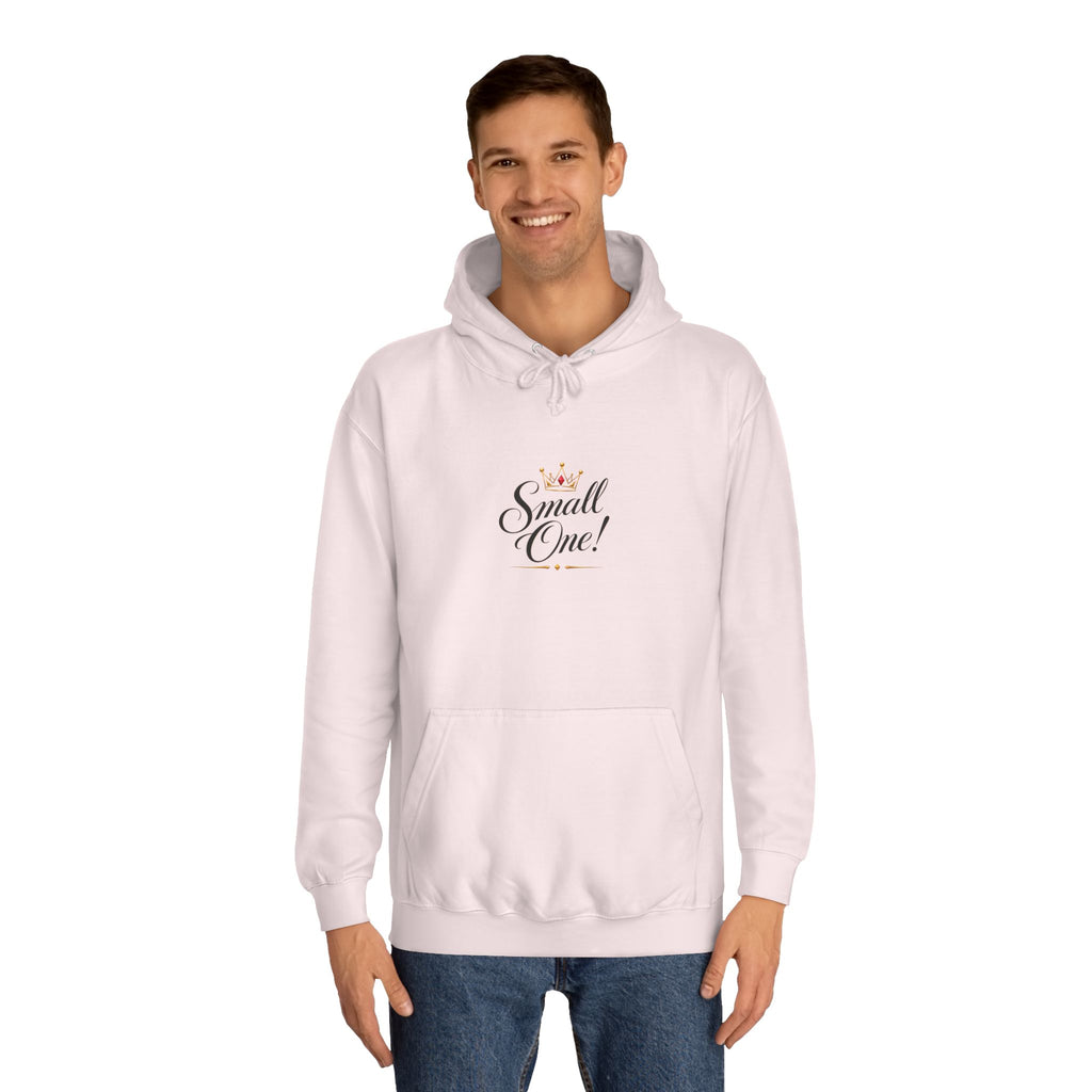 College Hoodie “Small One” Front / “Big One!” Back - Minimal Neon Stars