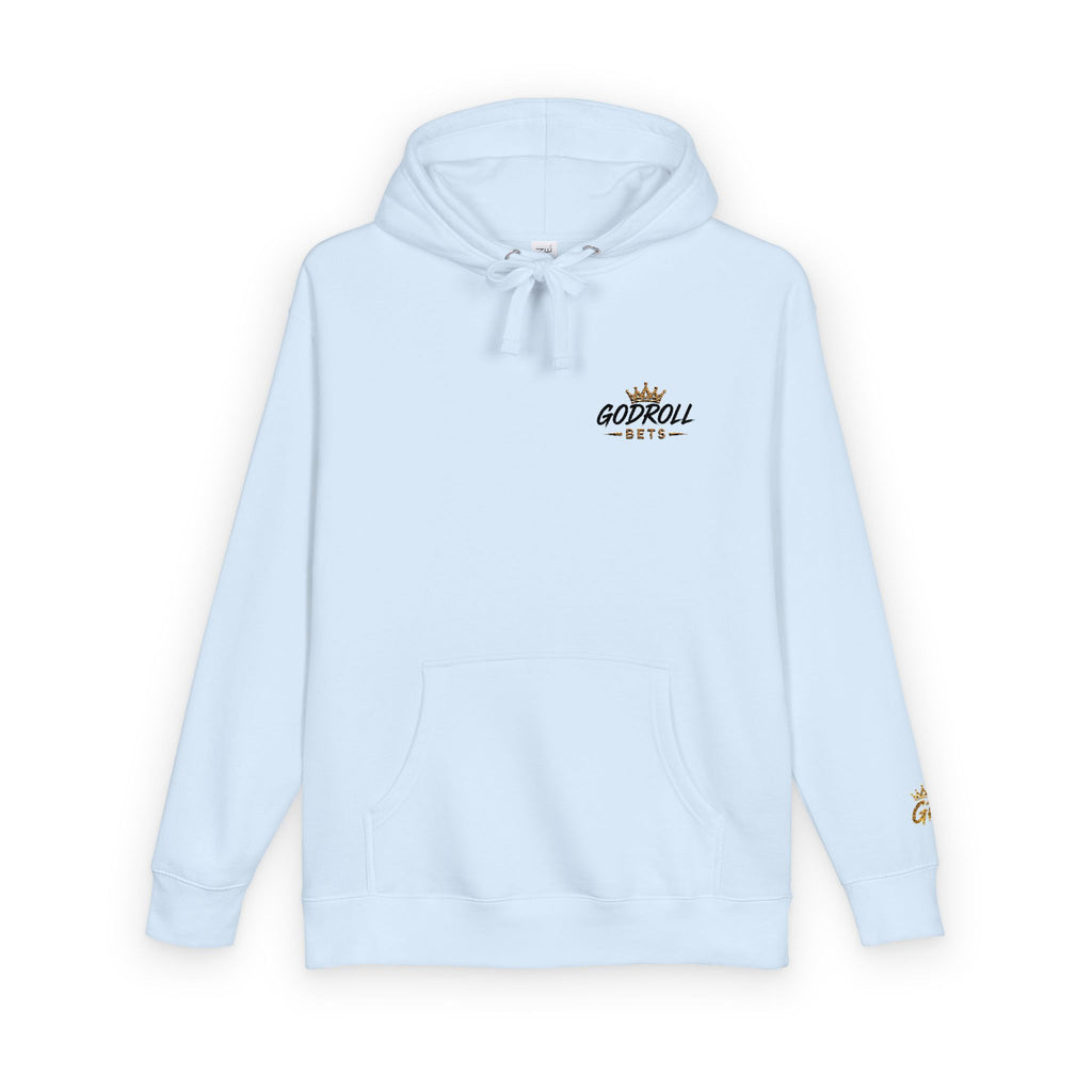 Skateboard 'Go For A Roll' White Fleece Hoodie