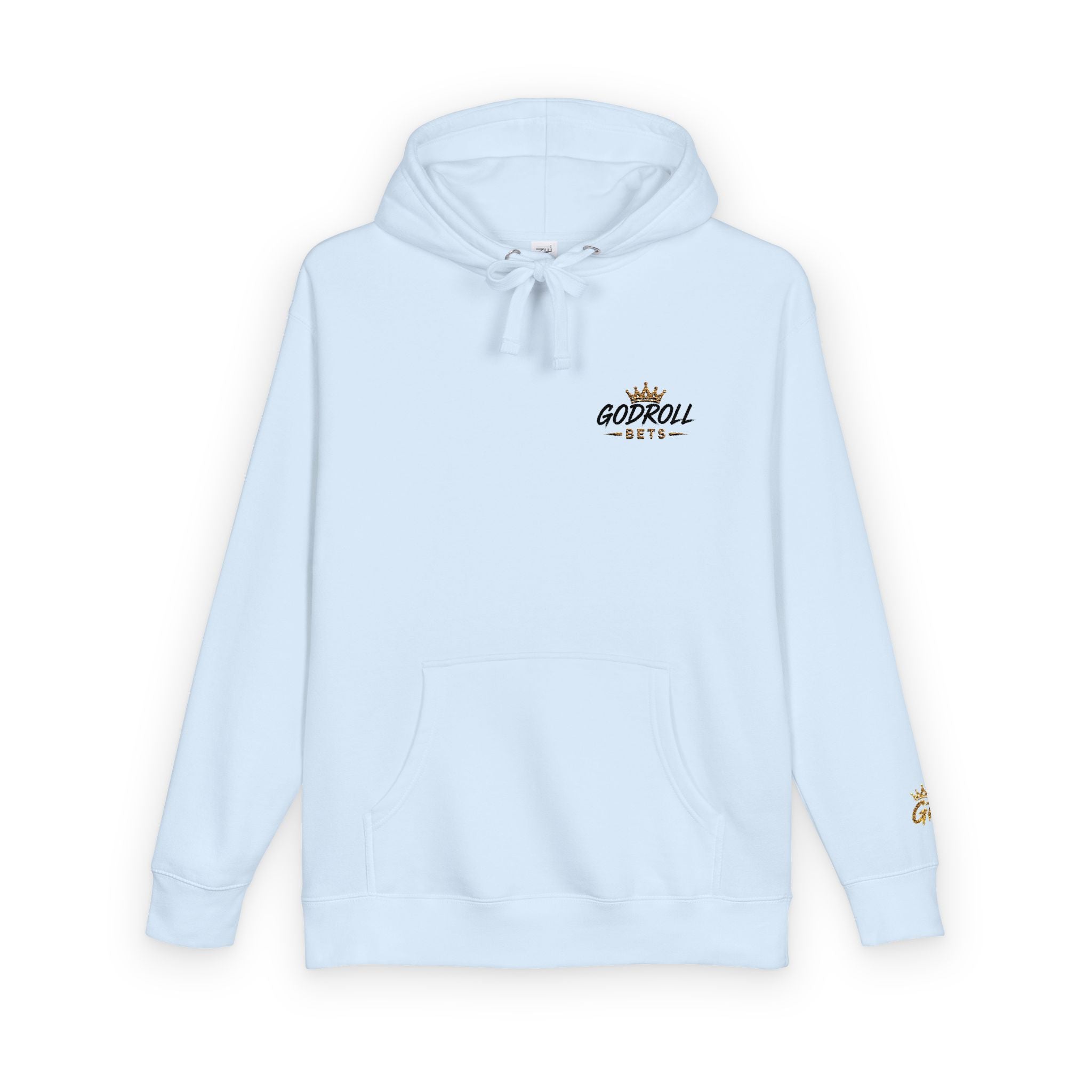 Skateboard 'Go For A Roll' White Fleece Hoodie