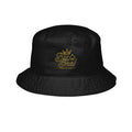 Gold Crown Script Bucket Hat - Luxury Embroidered Streetwear