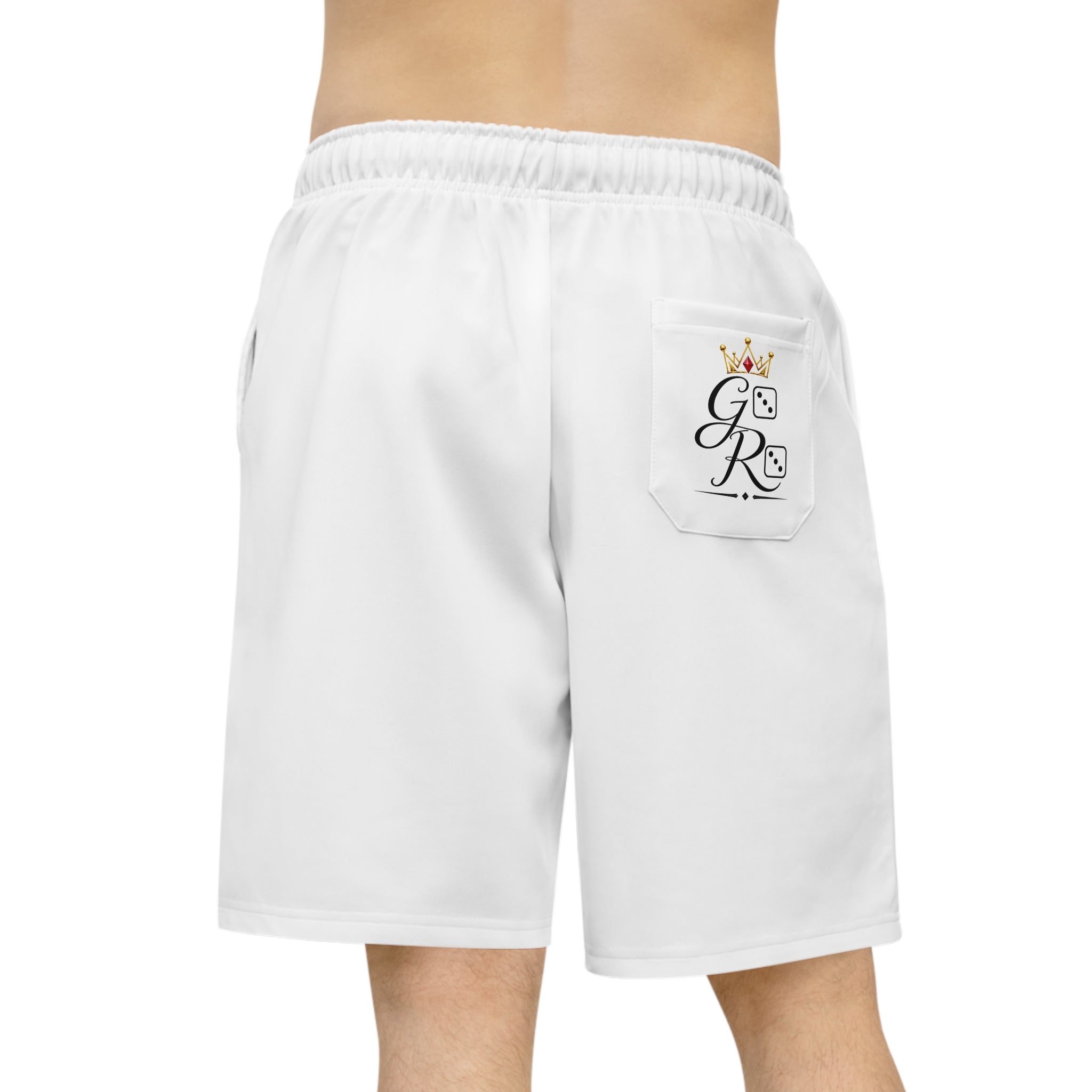 Gold 'GODROLL' Athletic Long Shorts — Stylish Performance Basketball Shorts