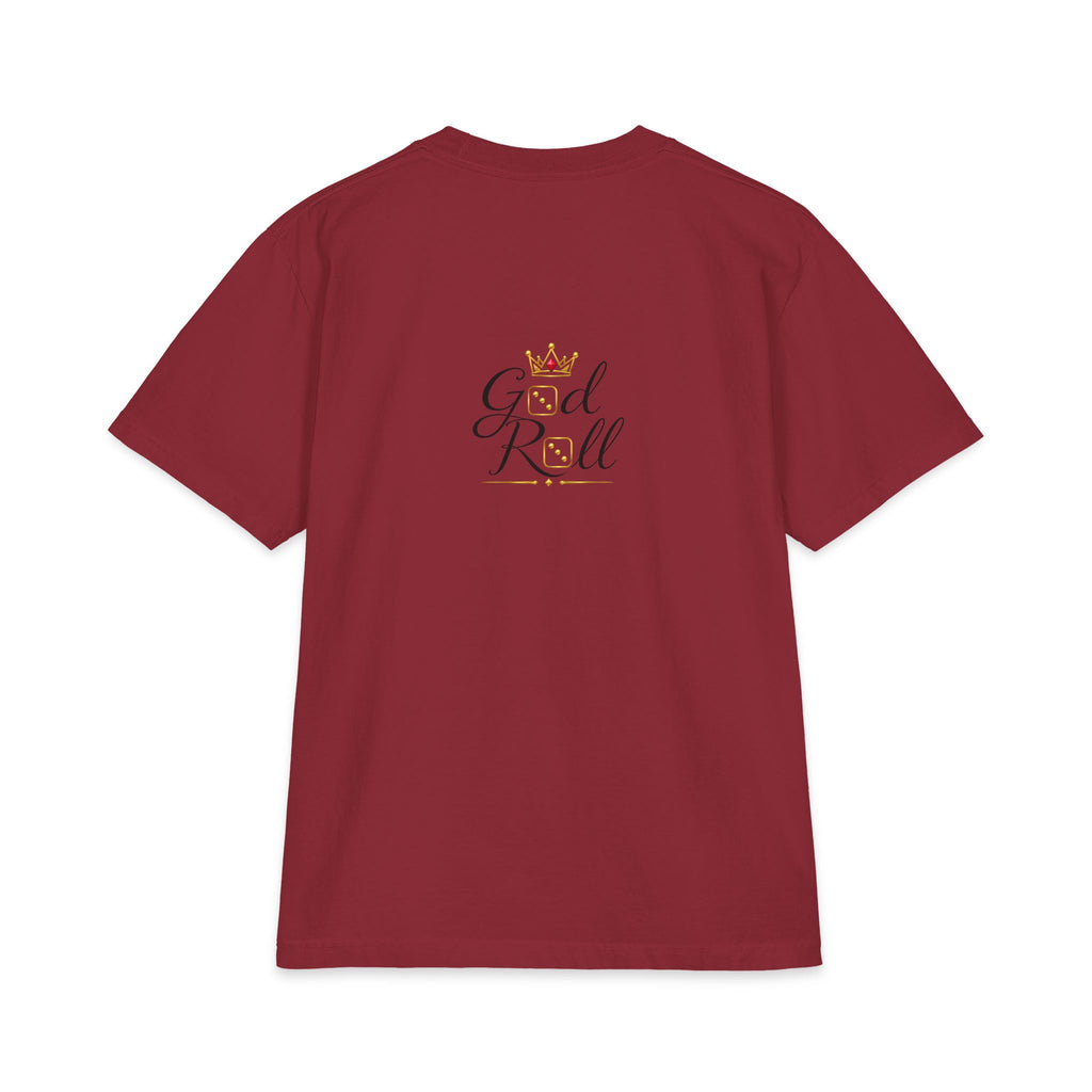God Roll Crown Graphic T‑Shirt — Elegant Script Logo Tee