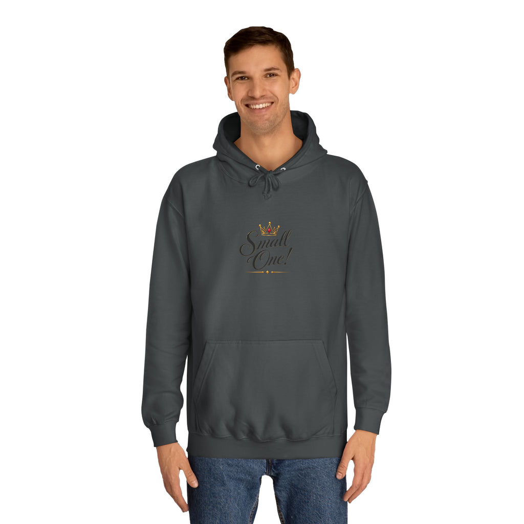 College Hoodie “Small One” Front / “Big One!” Back - Minimal Neon Stars