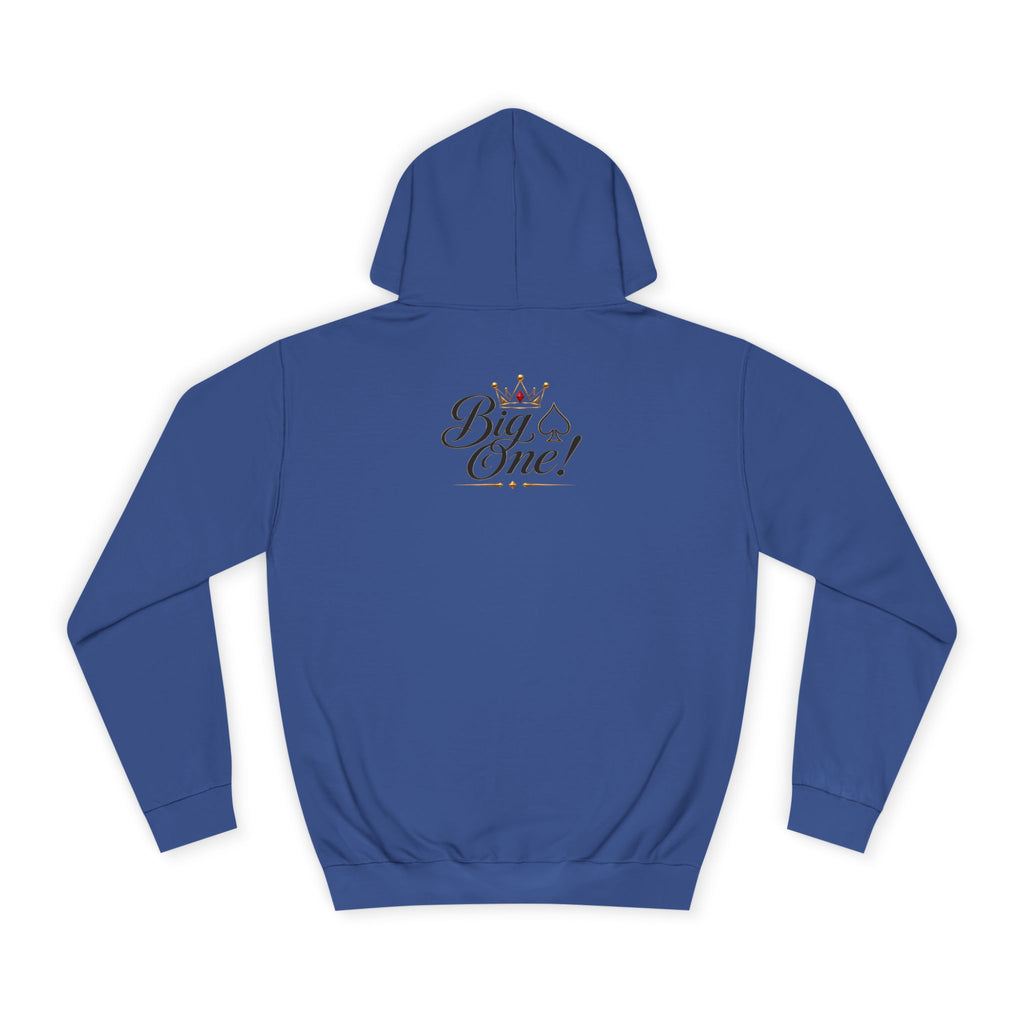 College Hoodie “Small One” Front / “Big One!” Back - Minimal Neon Stars