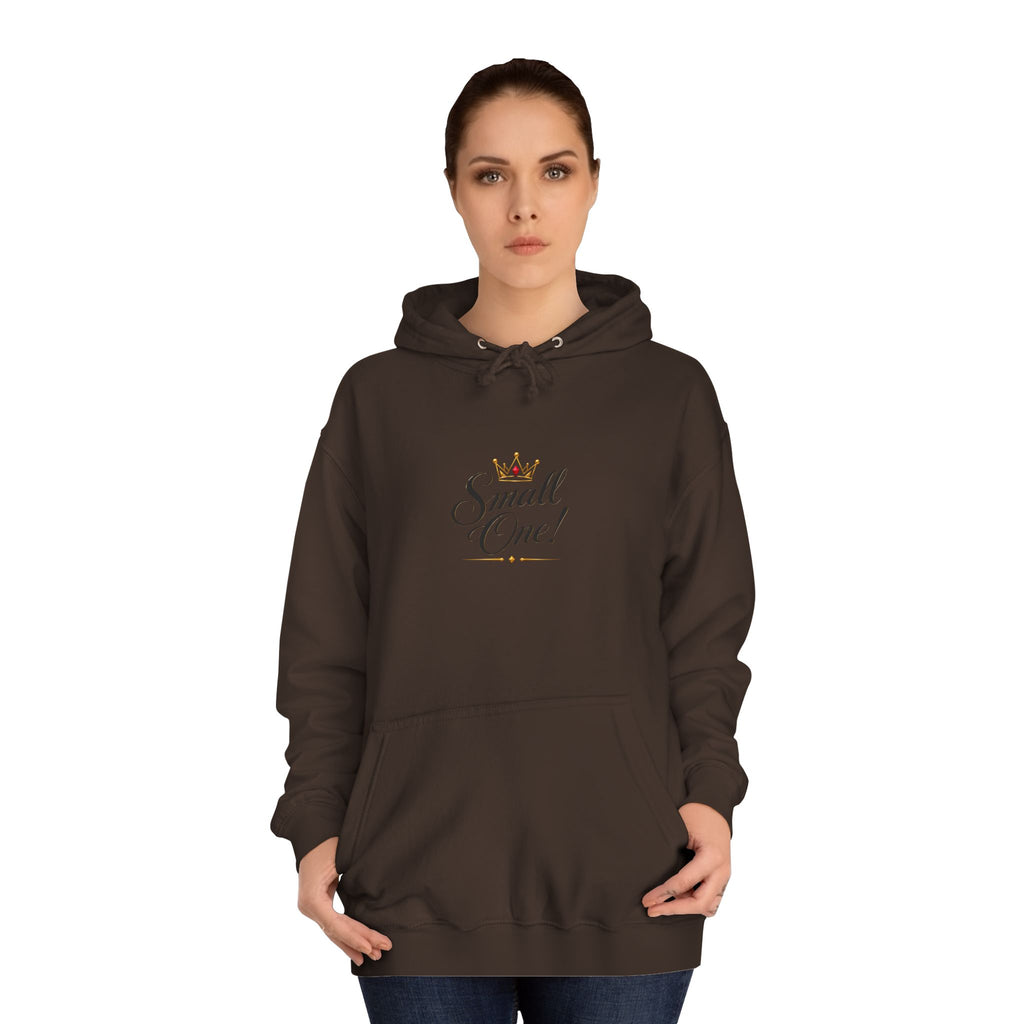 College Hoodie “Small One” Front / “Big One!” Back - Minimal Neon Stars