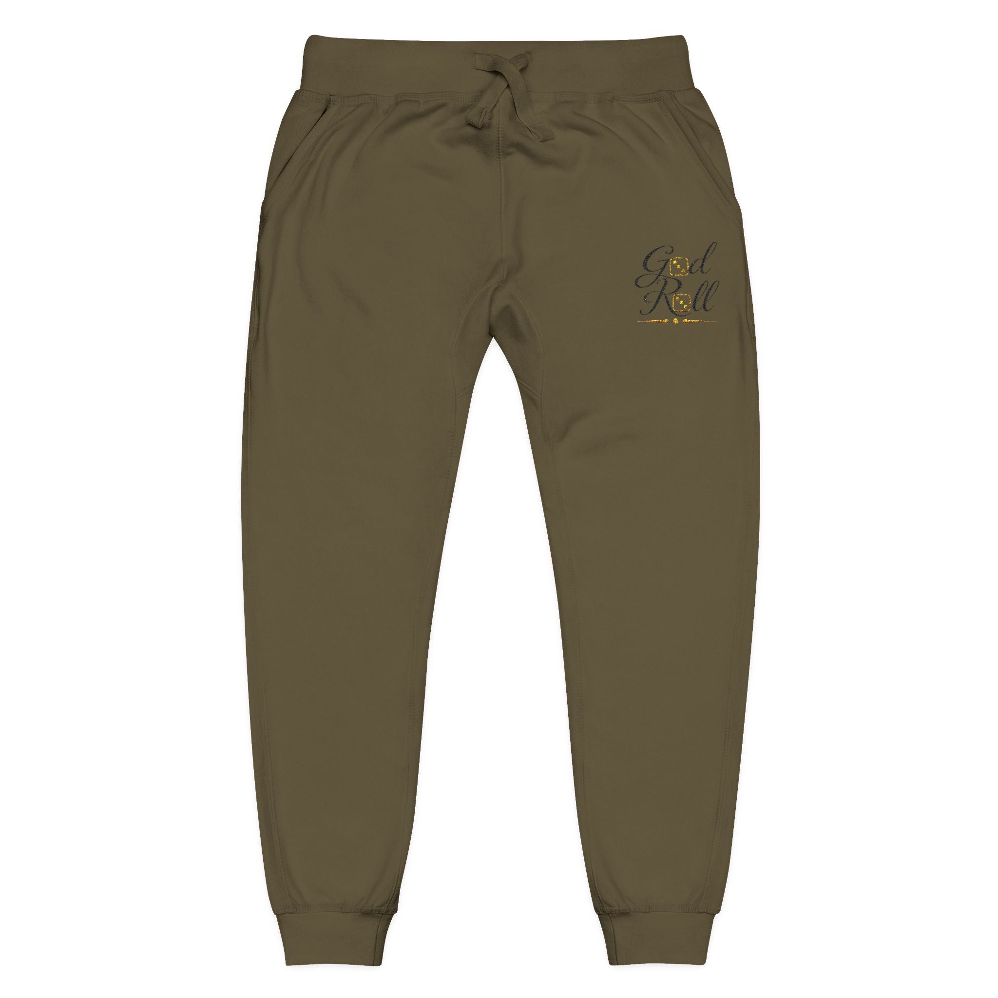 Embroidered "Get Real" Fleece Sweatpants — Cozy White Joggers