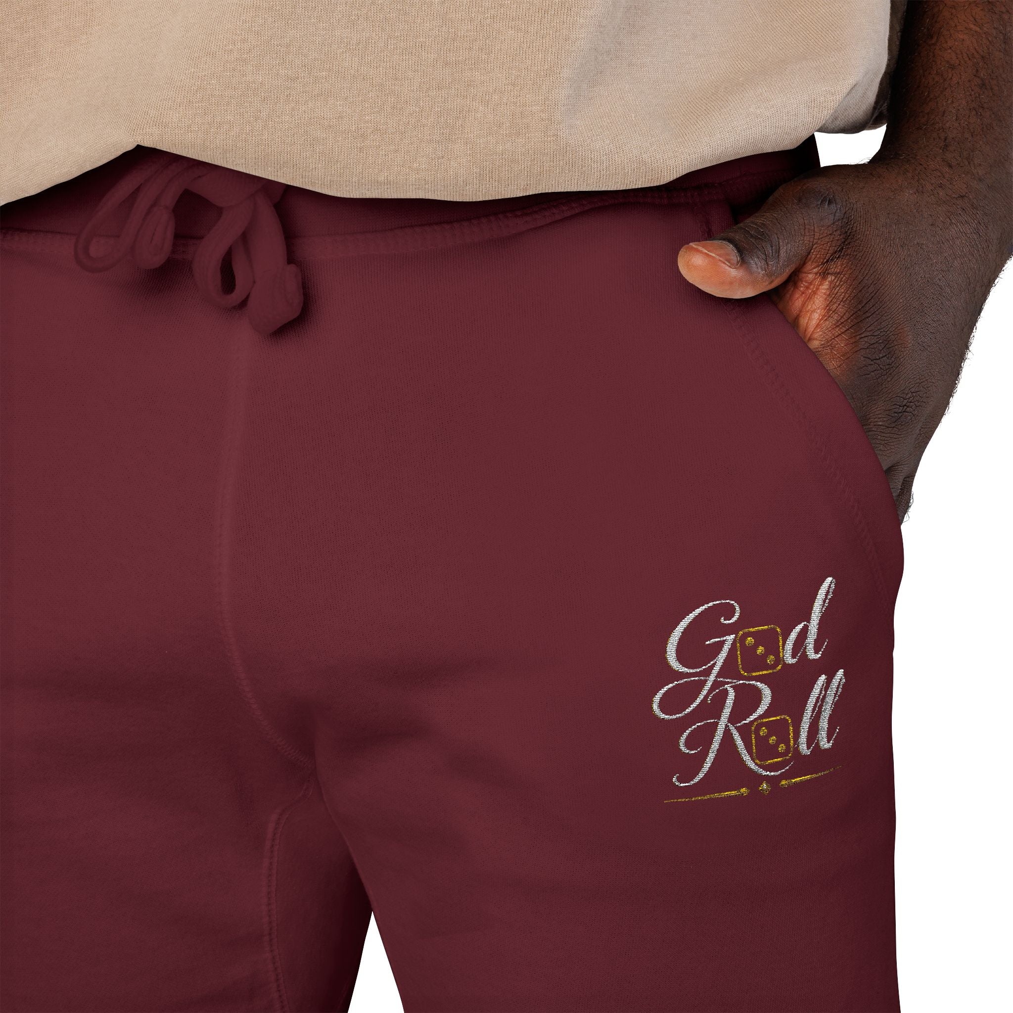 Stylish Cozy Fleece Sweatpants - minimal Accents